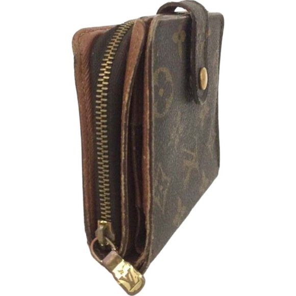 427130T Louis Vuitton Wallet Compact Zip Brown Monogram - Picture 4 of 9